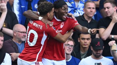 Anthony Elanga convirtió el único gol de la victoria para el Nottingham Forest.