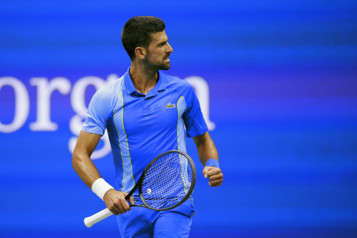 Djokovic protagonizó un divertido momento durante una práctica en Indian Wells.