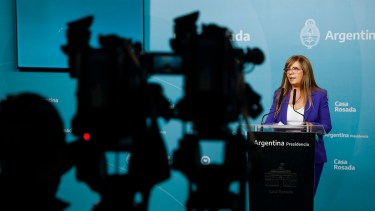 La vocera presidencial Gabriela Cerruti realizó el anuncio. 