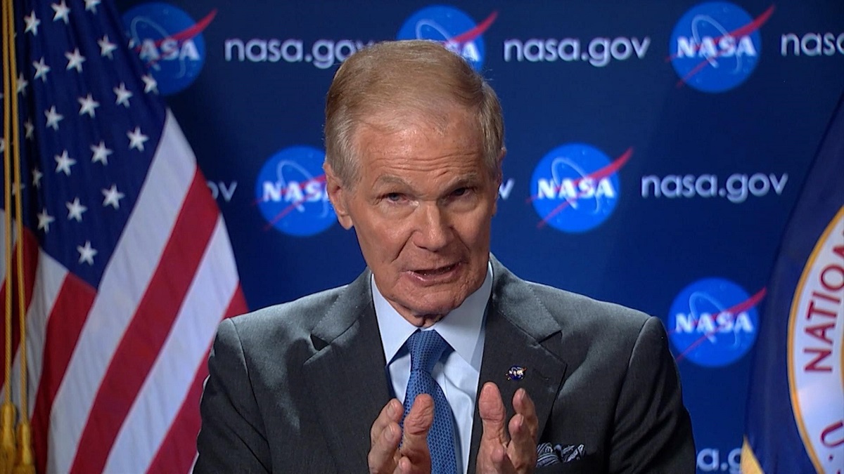 Bill Nelson, administrador de la NASA, en la conferencia de prensa en la Casa Rosada, adelantó la divulgación del informe sobre vida extraterrestre. Foto Archivo.