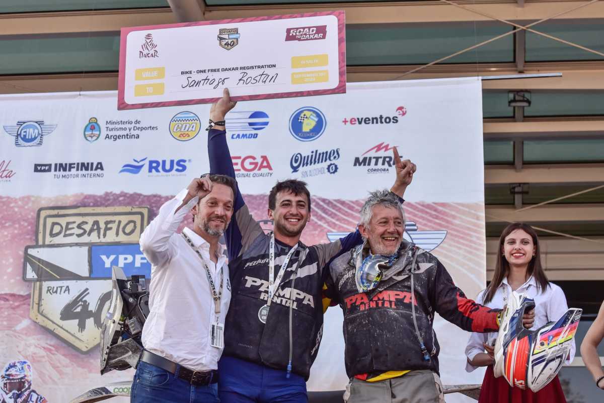 Santiago Rostan ganó el Desafío Ruta 40 y cumplirá su sueño de competir en el Dakar.