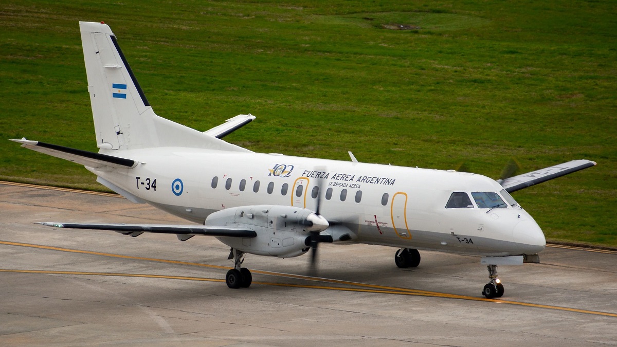 Cómo son los aviones de LADE que conectan a Neuquén con tres provincias: el Saab 340 por dentro. Foto: Gentileza
