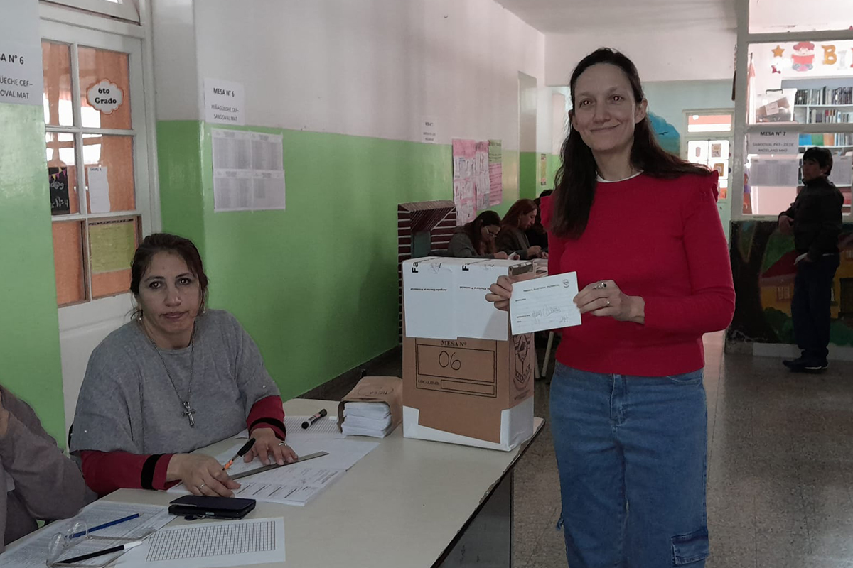 La exintendenta Silvana Pérez ganó y tendrá un segundo mandato en Maquinchao. Foto Gentileza