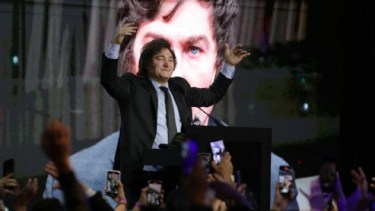 El candidato de La Libertad Avanza, Javier Milei, tendrá en Bariloche el respaldo de la conducción del gremio gastronómico. Archivo