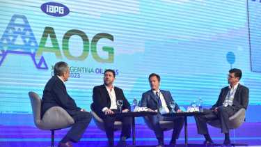 El referente destacó el potencial del crudo de Vaca Muerta para producir combustibles. Foto: Enrique Medina.