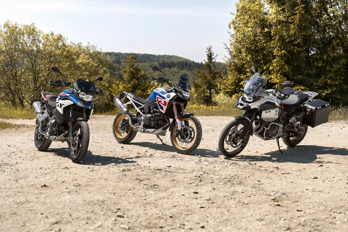 Los tres modelos presentados por la división motos de BMW.