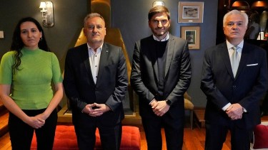 Los candidatos a la gobernación de Santa Fe debatieron en un evento televisado a una semana de las elecciones provinciales. Foto Gentileza.