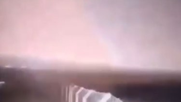 Así se vio la luz al suroeste de Bariloche. Captura de video.