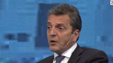 Massa prometió eliminar Ganancias si gana las elecciones. Foto: Captura. 