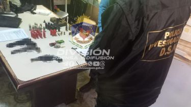 Allanamiento en barrio Valentina Sur. Foto: Policía de Neuquén.