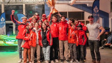 La Asociación Deportiva y Cultural Lácar, de San Martín de los Andes, se quedó con el Patagónico Infantil de Esquí. Foto: Gentileza
