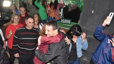 Duilio Minieri celebró el triunfo en las urnas en Río Colorado.