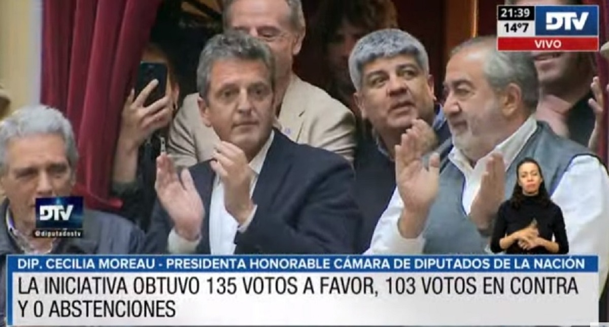 La Cámara de Diputados aprobó este martes la reforma del Impuesto a las Ganancias. Foto: Captura. 