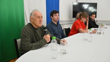 Participaron dirigentes de la Red Patagónica Solidaria de Fútbol Callejero. Foto: Marcelo Ochoa.