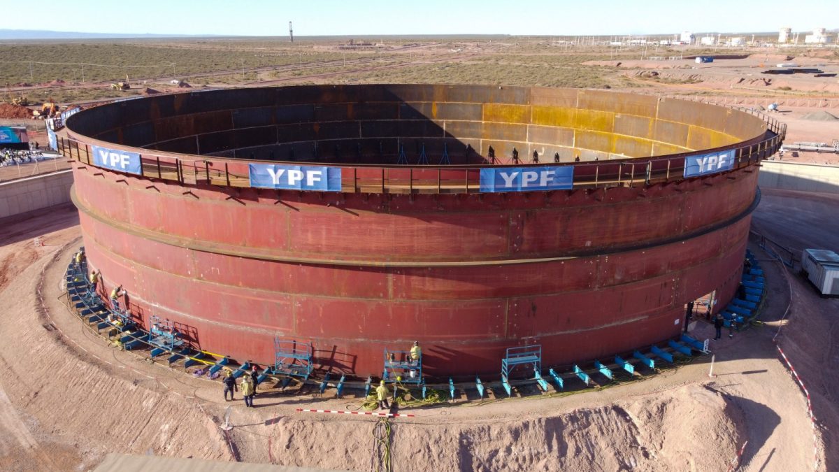 La playa de tanques del Vaca Muerta Norte tendrá capacidad para almacenar unos 170.000 barriles. (Foto: gentileza)