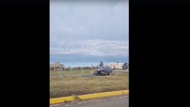 Solo se registraron daños materiales. Foto captura video. 