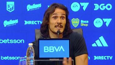 Boca había designado a Edison Cavani para la conferencia de prensa que se suspendió. 