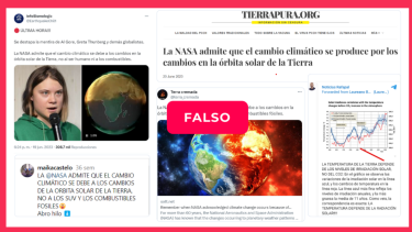 La NASA desmintió que la causa de la crisis climática sean los cambios de la órbita solar de la Tierra. Foto: Chequeado