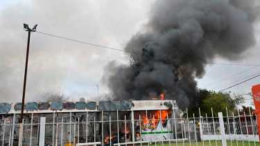 Se incendió el centro comunitario del barrio Don Bosco. Foto: Florencia Salto.
