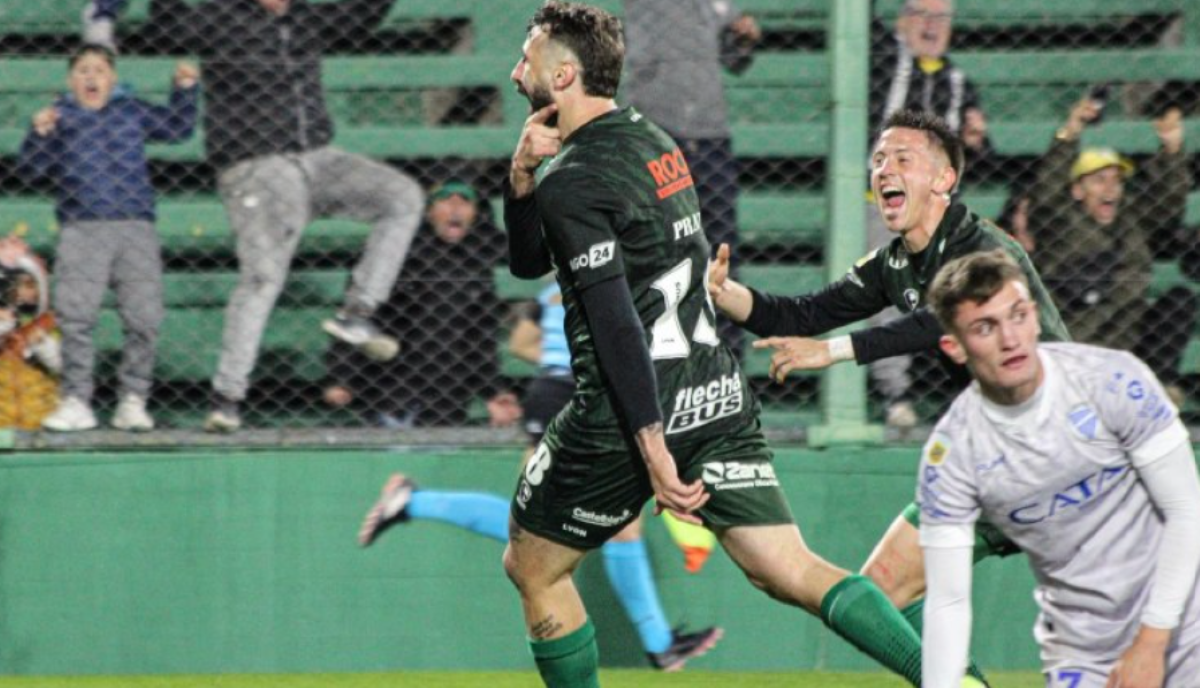 Lucas Pratto empató en el final y el Halcón de Varela rescató un punto ante Godoy Cruz. Foto: Club Defensa y Justicia