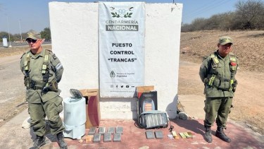 Adentro de un secarropas, así traficaban cocaína a Neuquén. Foto: Gendarmería