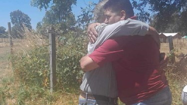 El último año nuevo que pasaron juntos. Foto gentileza