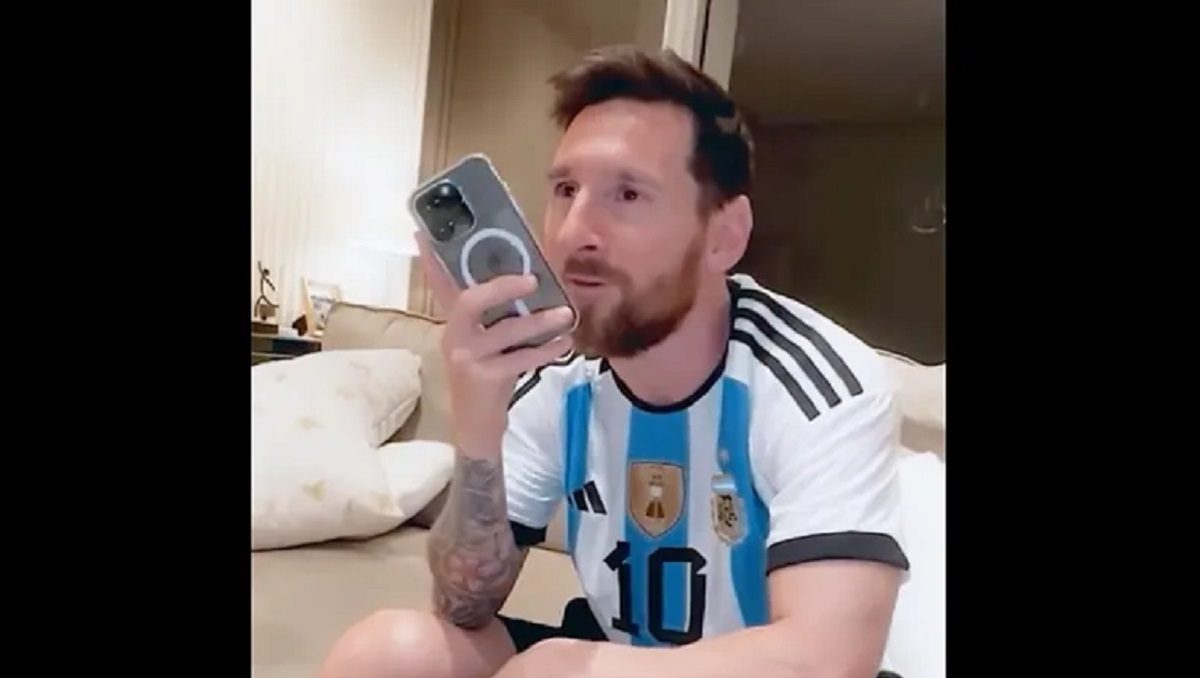 Revelan cuál es la foto de perfil de Lionel Messi en WhatsApp.