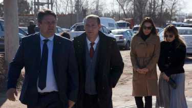 El intendente Mariano Gaido y el gobernador Omar Gutiérrez participaron hoy del aniversario de Neuquén. Foto: Matías Subat.