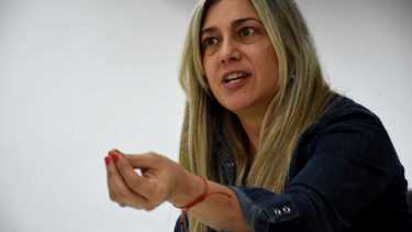 Karina López, ambientalista: "El litio no es el futuro del mundo". Foto: Matías Subat.