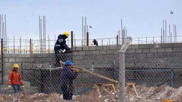 La obra del nuevo pabellón está paralizada con un 30% de avance. (Archivo/Matías Subat)