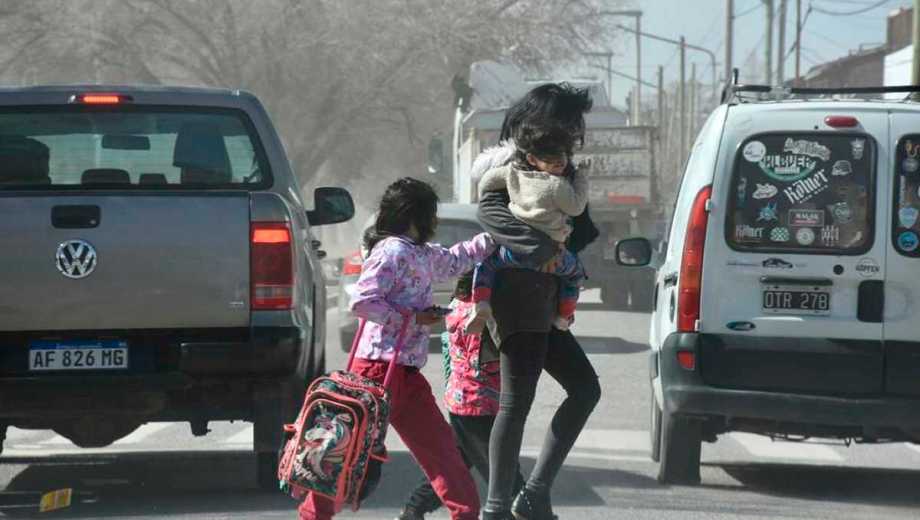 Chubut bajo alerta por vientos fuertes. Foto archivo: Matías Subat