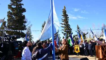 María Emlia Soria en los actos por el aniversario de Roca 2023. Fotos: Andrés Maripe