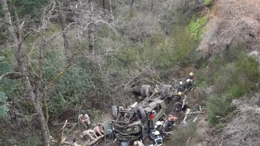 El estado de salud de los soldados que iban en el camión