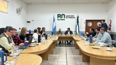 La reunión entre el Gobierno y representantes de Unter. 