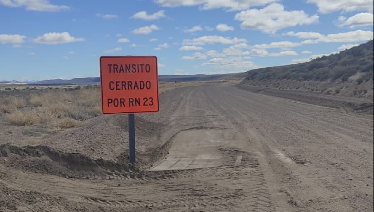 Vialidad Nacional informó que quedó en desuso la vieja traza de la Ruta 23 en la zona de Jacobacci. Gentileza