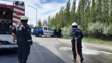 Matías fue embestido a la altura de Piscicultura en Plottier. (Gentileza).