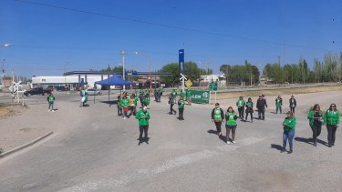 El reclamo se desarrolló este miércoles en los ingreso de la ciudad. Foto: Gentileza.