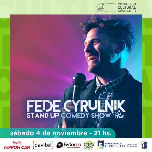 Fede Cyrulnik trae su «Stand Up Comedy Show» a Neuquén y Cipolletti