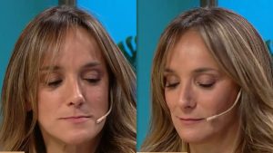 VIDEO | Malena Galmarini y un polémico gesto frente al tema Insaurralde: «Murmura&#8230;»