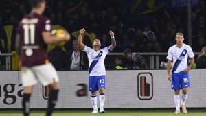 Lautaro Martínez sigue encedido: anotó un gol en la victoria del Inter en la Serie A