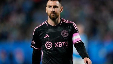 Messi vuelve jugar esta noche con el Inter Miami en El Salvador. (AP foto/Erik Verduzco)