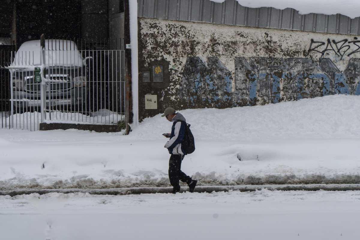 Suspenden las clases en Bariloche por el alerta de nieve, este lunes. (Archivo)