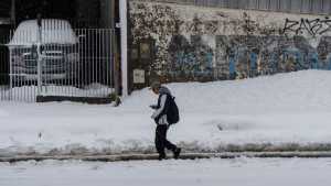 Suspenden las clases en Bariloche por el alerta de nieve, este lunes