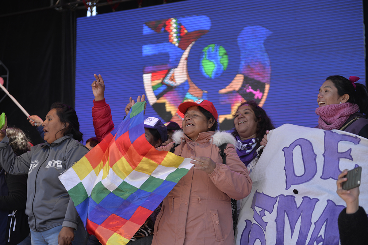 El Encuentro de Mujeres y Disidencias definió hoy en Bariloche que la próxima sede será en Jujuy. Foto: Alejandra Bartoliche