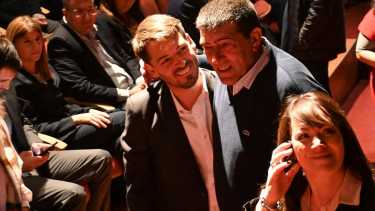 Rodrigo Buteler y Claudio Di Tella, intendente electo y en funciones de Cipolletti respectivamente.  (Florencia Salto) 