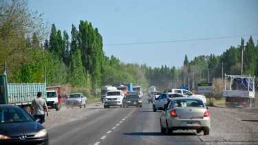 Corte total en la Ruta 151 este domingo, en Cipolletti. Foto: archivo. 