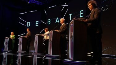Sergio Massa, Javier Milei, Patricia Bullrich, Juan Schiaretti y Myriam Bregman participaron del primer debate presidencial 2023. 