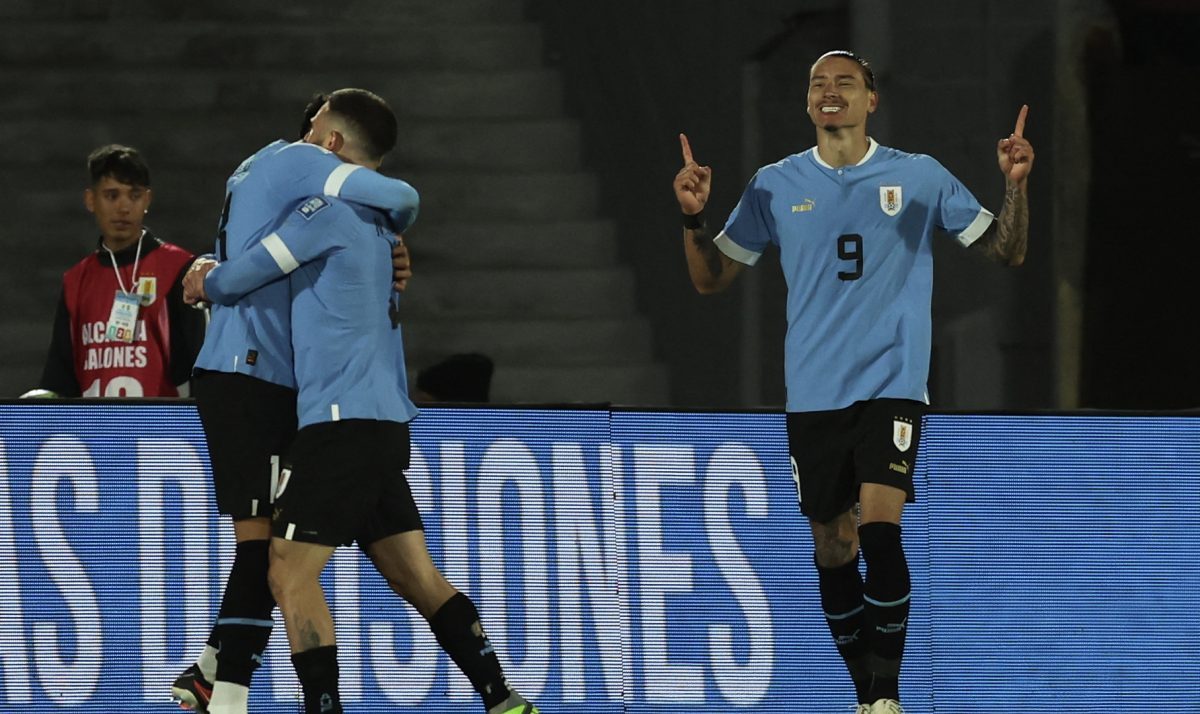 Uruguay le ganó 1 a 0 a Brasil como local con gol de Darwin Núñez.