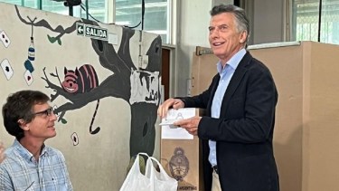 Mauricio Macri votó en el balotaje. Foto archivo.