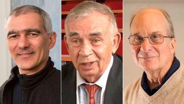 Los investigadores Moungi Bawendi, Alexei Ekimov y Louis Brus, ganadores del Nobel de Química de 2023.